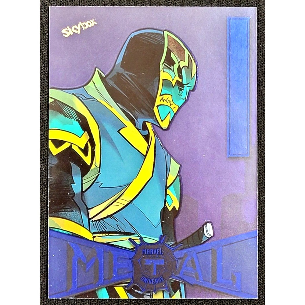 2022 UPPER DECK MARVEL METAL UNIVERSE SPIDER-MAN RONIN NEON‎ BLUE
